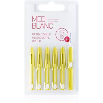 MEDIBLANC Interdental TB Pull Out System 0.5mm brossette interdentaire rétractable 6 pcs MEDIBLANC Interdental TB Pull Out System 0.5mm brossette interdentaire rétractable 6 pcs