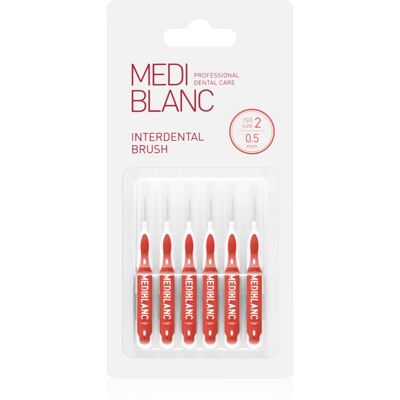 MEDIBLANC Brossette Interdentaire - 0,5mm Rouge - 6 pcs MEDIBLANC Brossette Interdentaire - 0,5mm Rouge - 6 pcs