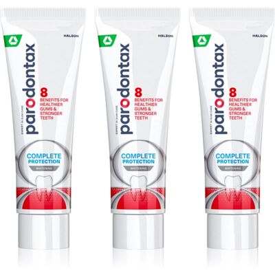 Parodontax Complete Protection Whitening dentifrice blanchissant au fluor 3x75 ml Parodontax Complete Protection Whitening dentifrice blanchissant au fluor 3x75 ml