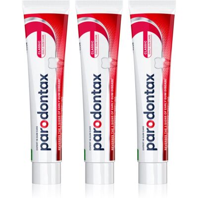 Parodontax Classic dentifrice anti-saignement des gencives sans fluorure 3x75 ml Parodontax Classic dentifrice anti-saignement des gencives sans fluorure 3x75 ml