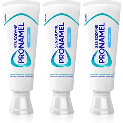 Sensodyne Pronamel Whitening dentifrice blanchissant pour dents sensibles 3x75 ml Sensodyne Pronamel Whitening dentifrice blanchissant pour dents sensibles 3x75 ml