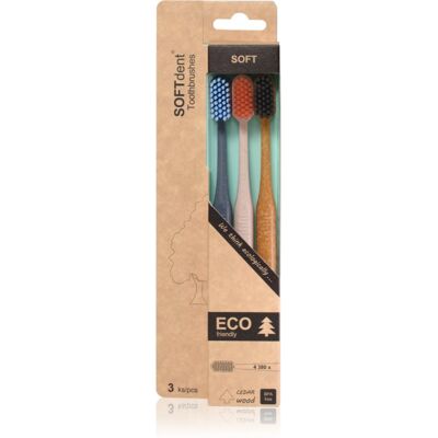 Brosse à dents SOFTdent ECO Soft - Élimination efficace de la plaque Brosse à dents SOFTdent ECO Soft - Élimination efficace de la plaque