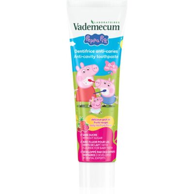 Vademecum Peppa Pig Red Fruit dentifrice pour enfants 6 mois - 6 ans 50 ml Vademecum Peppa Pig Red Fruit dentifrice pour enfants 6 mois - 6 ans 50 ml