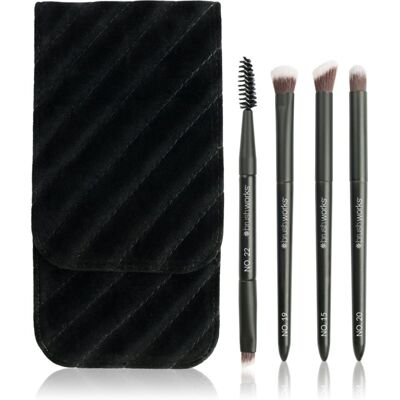Brushworks Travel Eye Brush Set kit de pinceaux de voyage Brushworks Travel Eye Brush Set kit de pinceaux de voyage