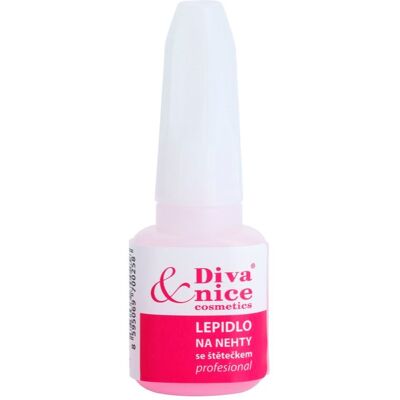 Diva & Nice Accessoires Cosmétiques Ongles - Colle à Ongles avec Pinceau - 7g Diva & Nice Accessoires Cosmétiques Ongles - Colle à Ongles avec Pinceau - 7g