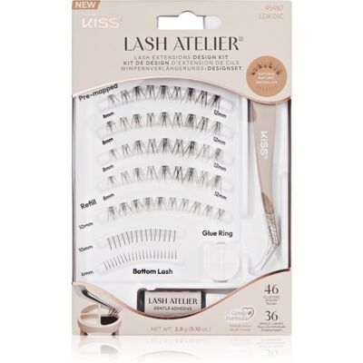 Kiss Lash Atelier Desing Kit faux-cils en touffe à coller avec colle incluse 01 1 pcs Kiss Lash Atelier Desing Kit faux-cils en touffe à coller avec colle incluse 01 1 pcs