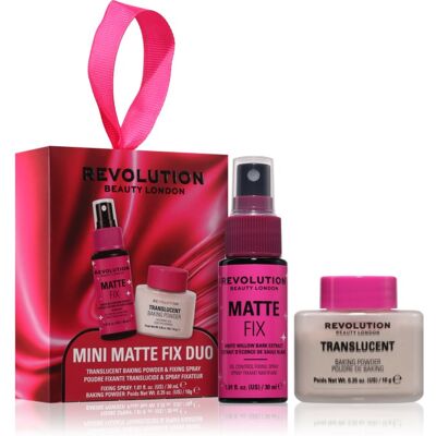 Revolution Mini Matte Fix Duo coffret cadeau visage pour femme 1 pcs Revolution Mini Matte Fix Duo coffret cadeau visage pour femme 1 pcs