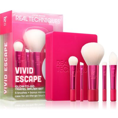 Real Techniques Vivid Escape Travel Brush Set kit de pinceaux Real Techniques Vivid Escape Travel Brush Set kit de pinceaux