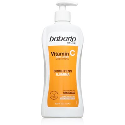 Babaria Vitamin C lait corporel illuminateur 400 ml Babaria Vitamin C lait corporel illuminateur 400 ml