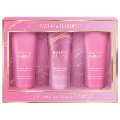 Baylis & Harding Jojoba, Vanilla & Almond Oil coffret cadeau mains à l'huile d'amande Baylis & Harding Jojoba, Vanilla & Almond Oil coffret cadeau mains à l'huile d'amande