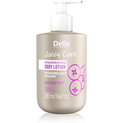 Delia Cosmetics Juicy Care Blueberry lait corporel régénérant 280 ml Delia Cosmetics Juicy Care Blueberry lait corporel régénérant 280 ml