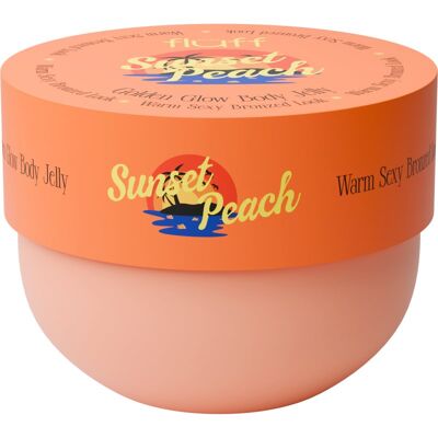 Fluff Glow Body Jelly Sunset Peach gel corporel illuminateur 150 ml Fluff Glow Body Jelly Sunset Peach gel corporel illuminateur 150 ml