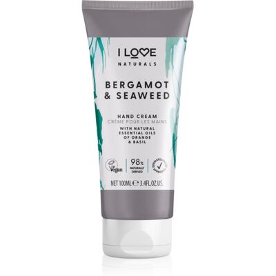 I Love Naturals Bergamot & Seaweed crème naturelle mains 100 ml I Love Naturals Bergamot & Seaweed crème naturelle mains 100 ml