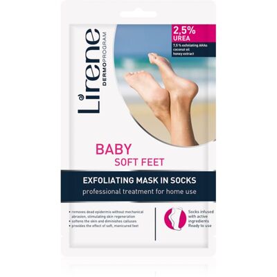 Lirene Soin des Pieds - Masque exfoliant et hydratant - 2,5% Urea Lirene Soin des Pieds - Masque exfoliant et hydratant - 2,5% Urea