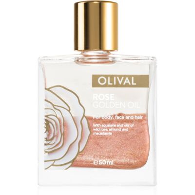 Olival Rose Gold huile pailletée visage, corps et cheveux 50 ml Olival Rose Gold huile pailletée visage, corps et cheveux 50 ml