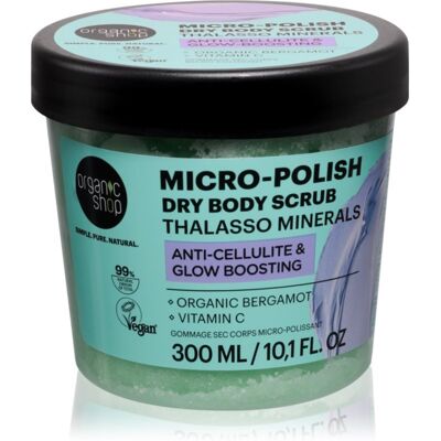 Organic Shop Thalasso Micro-Polish Dry Body Scrub gommage corps éclat pour les peaux sujettes à la cellulite 300 ml Organic Shop Thalasso Micro-Polish Dry Body Scrub gommage corps éclat pour les peaux sujettes à la cellulite 300 ml