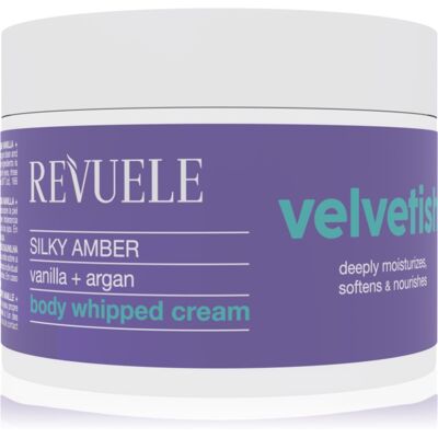 Revuele Velvetish Silky Amber Body Whipped Cream crème hydratante corps Vanilla + Argan 300 ml Revuele Velvetish Silky Amber Body Whipped Cream crème hydratante corps Vanilla + Argan 300 ml
