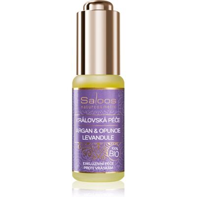 Huile d'argan bio Saloos Bio King's Care à l'Opuntia et Lavande - Visage et corps Huile d'argan bio Saloos Bio King's Care à l'Opuntia et Lavande - Visage et corps
