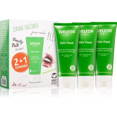 Weleda Skin Food crème nourrissante universelle aux plantes pour peaux très sèches 3x75 ml Weleda Skin Food crème nourrissante universelle aux plantes pour peaux très sèches 3x75 ml