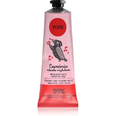 Yope Cherry & Almond Milk crème naturelle mains 50 ml Yope Cherry & Almond Milk crème naturelle mains 50 ml