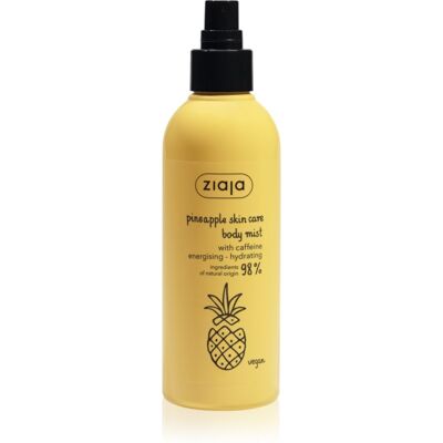 Ziaja Brume Corporelle Rafraîchissante à l'Ananas et à la Caféine - Spray pour le Corps, Visage et Cheveux Ziaja Brume Corporelle Rafraîchissante à l'Ananas et à la Caféine - Spray pour le Corps, Visage et Cheveux