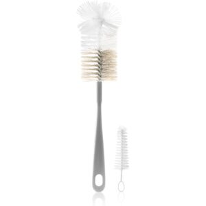 BabyOno Bottle Brush Bottle Brush brosse de nettoyage pour biberons et tétines Grey 2 pcs BabyOno Bottle Brush Bottle Brush brosse de nettoyage pour biberons et tétines Grey 2 pcs