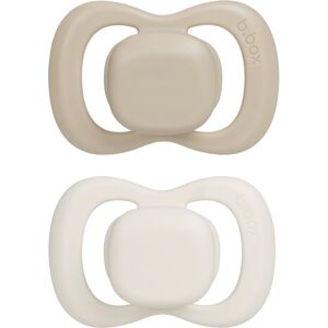 B.Box Natural Rubber 6m+ tétine Vanilla/Latte 2 pcs B.Box Natural Rubber 6m+ tétine Vanilla/Latte 2 pcs