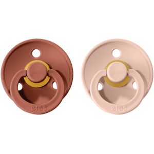 BIBS Colour Natural Rubber Size 2: 6+ months tétine Woodchuck / Blush 2 pcs BIBS Colour Natural Rubber Size 2: 6+ months tétine Woodchuck / Blush 2 pcs