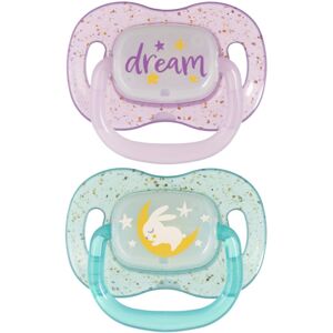 Canpol babies NIGHTGLOW Girl tétine 18m+ 2 pcs Canpol babies NIGHTGLOW Girl tétine 18m+ 2 pcs