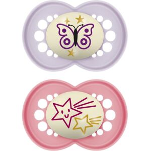 MAM Original Night 16m+ tétine Pink/ Purple 2 pcs MAM Original Night 16m+ tétine Pink/ Purple 2 pcs