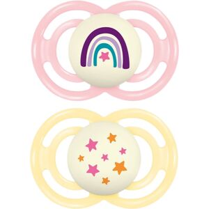 MAM Perfect Night 16+ months tétine Pink/ Yellow 2 pcs MAM Perfect Night 16+ months tétine Pink/ Yellow 2 pcs