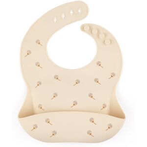 Bavoir en Silicone PETITE&MARS Beige Dandelion - Bavoir bébé Bavoir en Silicone PETITE&MARS Beige Dandelion - Bavoir bébé