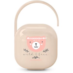 Suavinex Wild & Free Soother Holder boîte à tétine Pink 1 pcs Suavinex Wild & Free Soother Holder boîte à tétine Pink 1 pcs