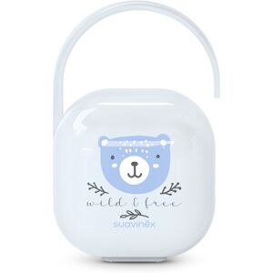 Suavinex Wild & Free Soother Holder boîte à tétine Blue 1 pcs Suavinex Wild & Free Soother Holder boîte à tétine Blue 1 pcs