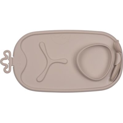 b.box - roll+go - latte - silicone - tapis d'alimentation b.box - roll+go - latte - silicone - tapis d'alimentation