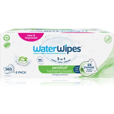WaterWipes Hydrating Clean lingettes humides rafraîchissantes 6x60 pcs WaterWipes Hydrating Clean lingettes humides rafraîchissantes 6x60 pcs