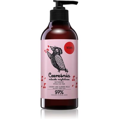Yope Cherry & Almond Milk savon naturel mains 500 ml Yope Cherry & Almond Milk savon naturel mains 500 ml