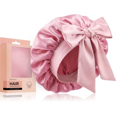 BrushArt Hair Adjustable Satin Bonnet turban pour cheveux Candy Pink 1 pcs BrushArt Hair Adjustable Satin Bonnet turban pour cheveux Candy Pink 1 pcs