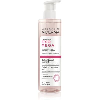 A-Derma Exomega Calming Cleansing Gel gel démaquillant et nettoyant avec effets apaisants 200 ml A-Derma Exomega Calming Cleansing Gel gel démaquillant et nettoyant avec effets apaisants 200 ml