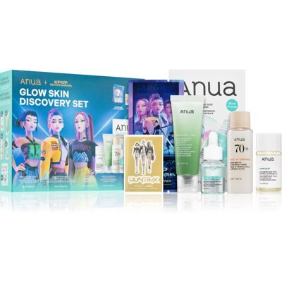 Anua K-Pop Demon Hunters Glow Skin Discovery Set coffret cadeau pour une peau lumineuse Anua K-Pop Demon Hunters Glow Skin Discovery Set coffret cadeau pour une peau lumineuse