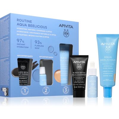 Apivita Aqua Beelicious Hydrating & Natural Coverage Routine Set ensemble éclat et hydratation Apivita Aqua Beelicious Hydrating & Natural Coverage Routine Set ensemble éclat et hydratation
