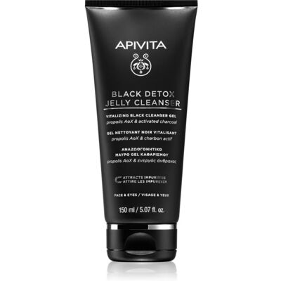 Apivita Cleansing Black Detox Jelly Cleanser gel nettoyant au charbon actif 150 ml Apivita Cleansing Black Detox Jelly Cleanser gel nettoyant au charbon actif 150 ml