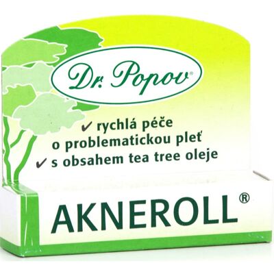Dr. Popov Akneroll avec arbre à thé - Traitement ciblé pour peau à imperfections Dr. Popov Akneroll avec arbre à thé - Traitement ciblé pour peau à imperfections