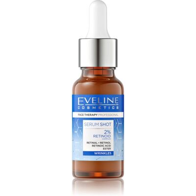 Eveline Cosmetics Serum Shot 2% Retinoid sérum anti-rides 18 ml Eveline Cosmetics Serum Shot 2% Retinoid sérum anti-rides 18 ml
