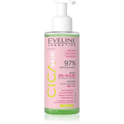 Eveline Cosmetics Cica Skin oil huile nettoyante apaisante visage 145 ml Eveline Cosmetics Cica Skin oil huile nettoyante apaisante visage 145 ml