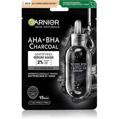 Garnier Pure Charcoal Masque Tissu Noir - Masque Visage Garnier Pure Charcoal Masque Tissu Noir - Masque Visage