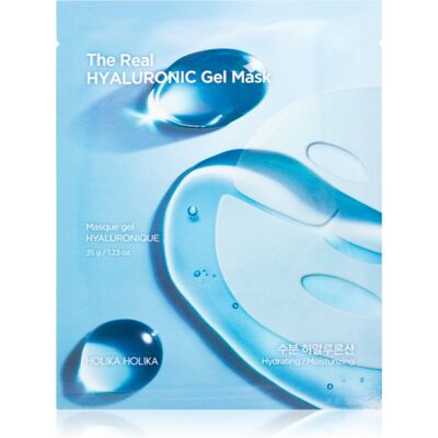 Holika Holika The Real Hyaluronic Gel Mask masque hydratant en tissu texture gel 35 g Holika Holika The Real Hyaluronic Gel Mask masque hydratant en tissu texture gel 35 g