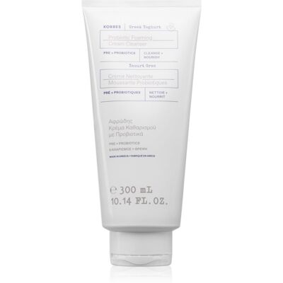 Korres Greek Yoghurt Probiotic Foaming Cream Cleanser crème mousse nettoyante aux probiotiques 300 ml Korres Greek Yoghurt Probiotic Foaming Cream Cleanser crème mousse nettoyante aux probiotiques 300 ml