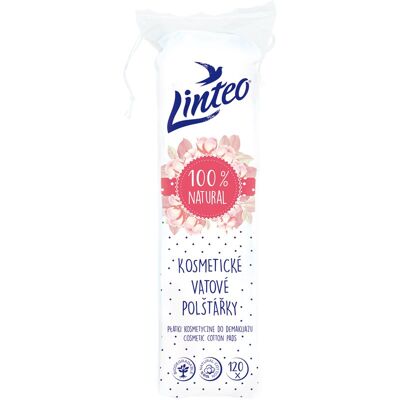 Linteo Cotons - 120 pcs - Démaquillant, Doux & Résistant Linteo Cotons - 120 pcs - Démaquillant, Doux & Résistant