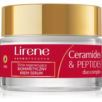 Lirene Ceramides & Peptides Duo Complex 60+ crème de nuit rénovatrice effet régénérateur 50 ml Lirene Ceramides & Peptides Duo Complex 60+ crème de nuit rénovatrice effet régénérateur 50 ml